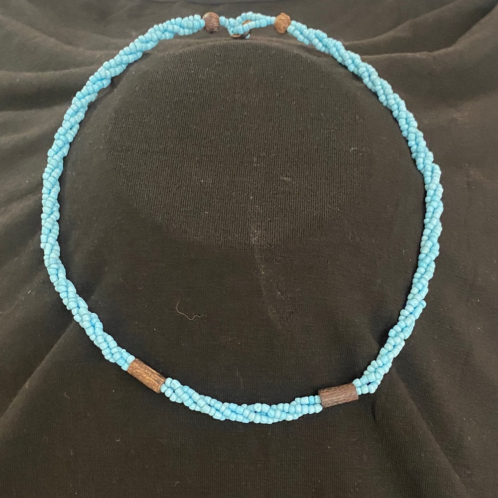 Blue Beaded Necklace
